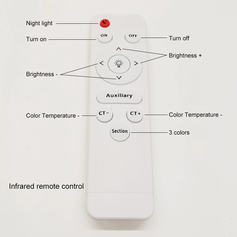 Infrared Remote Control Ceiling Light Power Supply LED Drive Power Supply Dimming and Color Mixing Driver 48W-288W For LED Light