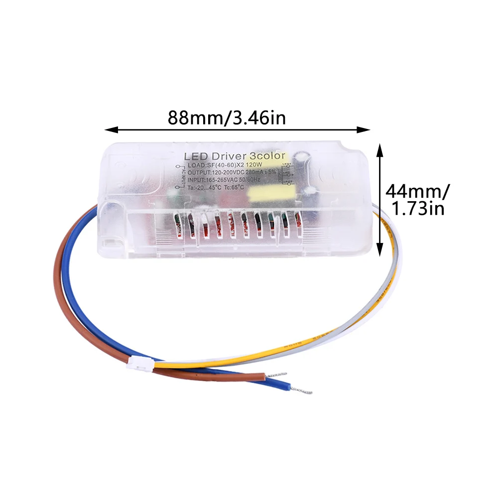 Infrared Remote Control Ceiling Light Power Supply LED Drive Power Supply Dimming and Color Mixing Driver 48W-288W For LED Light