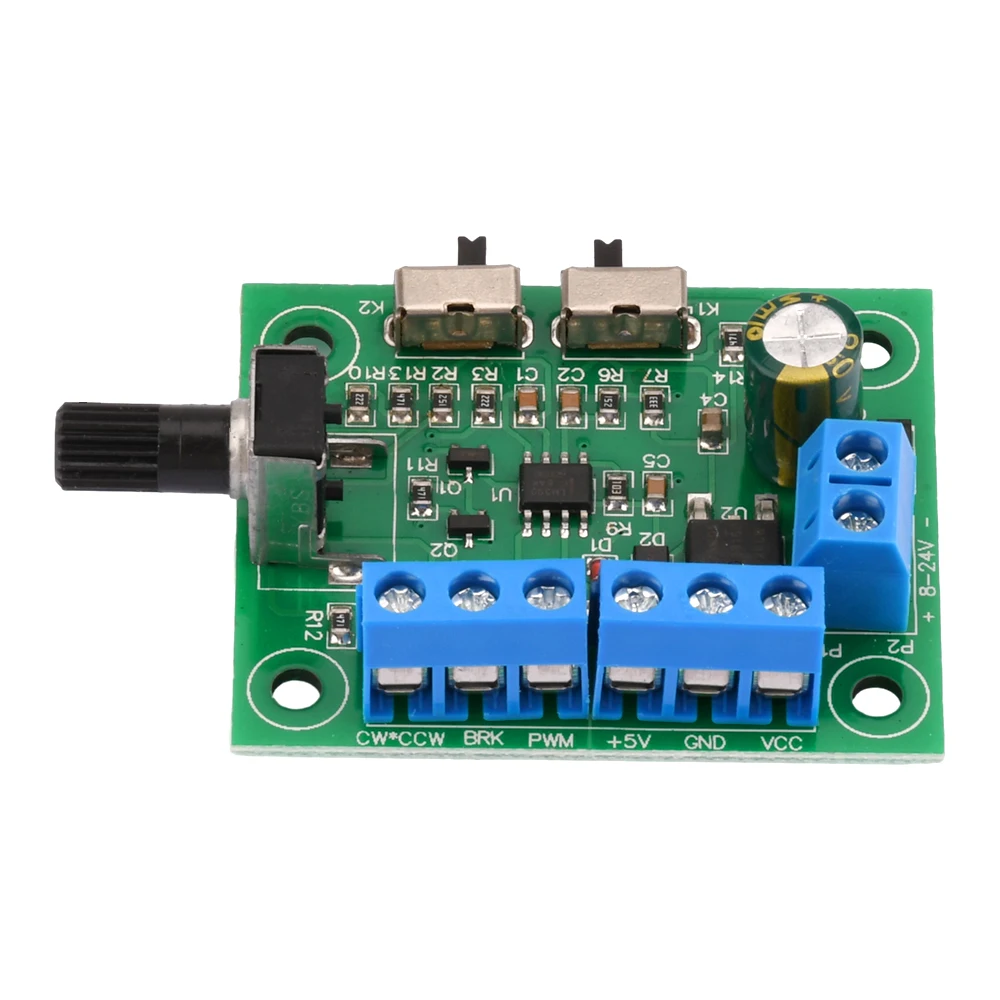 DC8-24V Brushless DC Motor Speed Controller Driver PWM Speed Control Board Pinpoint Regulator Forward And Backward Control 18KHz