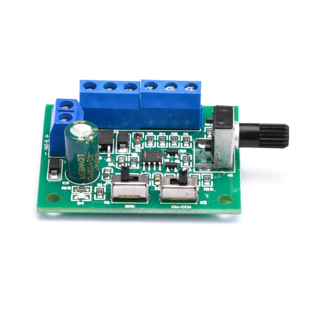 DC8-24V Brushless DC Motor Speed Controller Driver PWM Speed Control Board Pinpoint Regulator Forward And Backward Control 18KHz