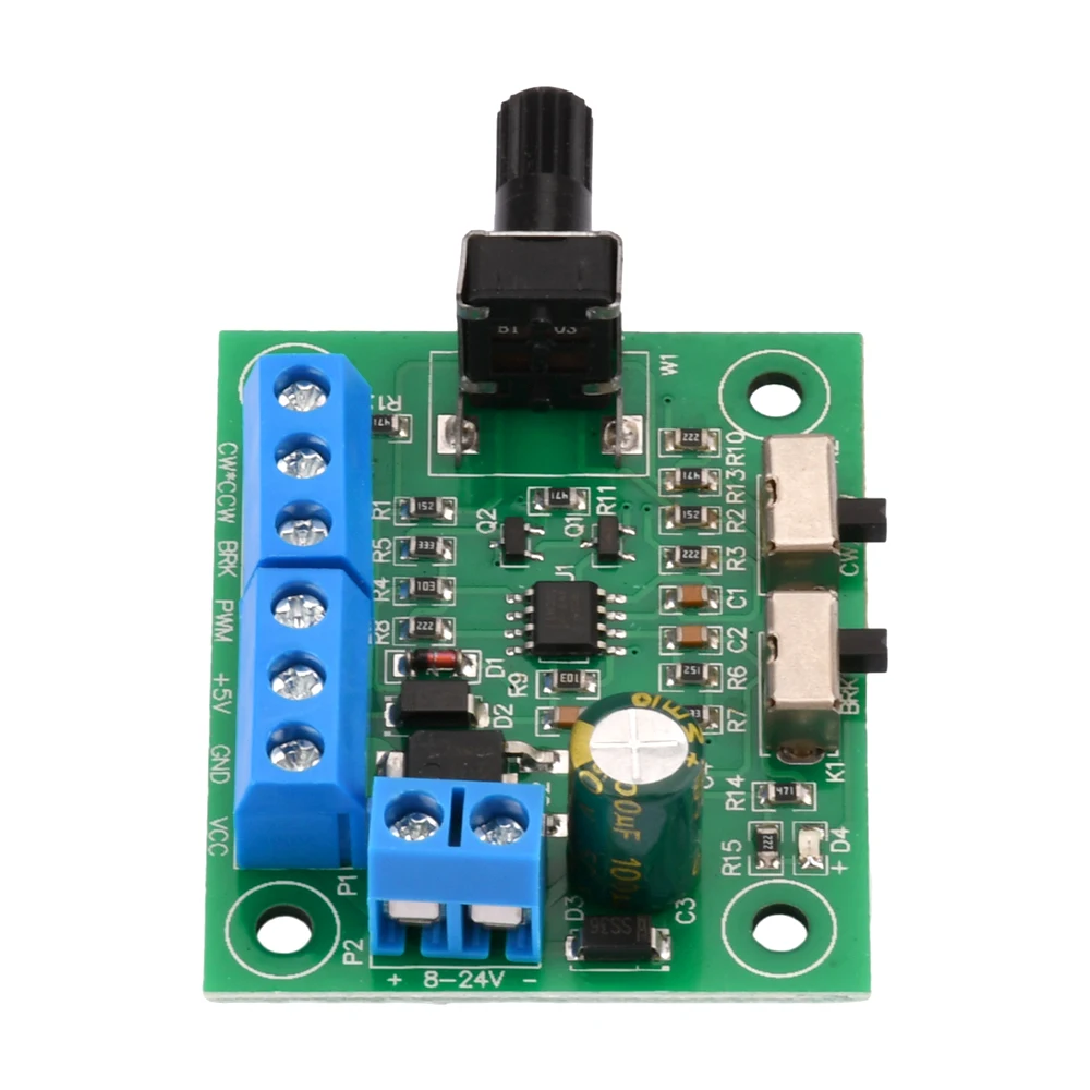 DC8-24V Brushless DC Motor Speed Controller Driver PWM Speed Control Board Pinpoint Regulator Forward And Backward Control 18KHz