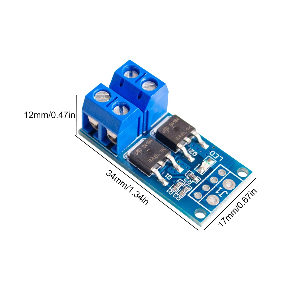 MOSFET Trigger Switch Drive Module DC 5V-36V PWM Regulator Control Panel 400W 15A Max 30A 0-20KHz for Lamp Brightness Control