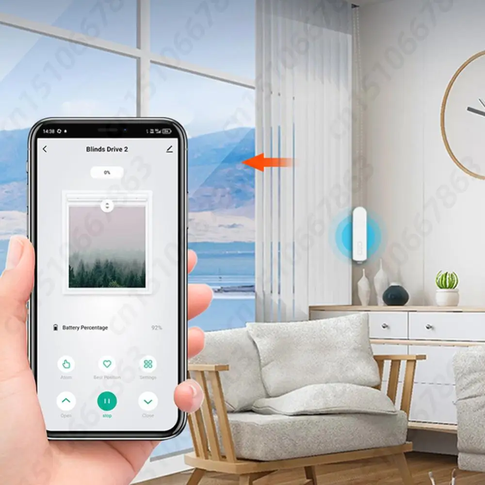 Zigbee Smart Electric Curtain Motor Support APP Control Motorized Chain Roller Blind Shade Shutter Drive Motor