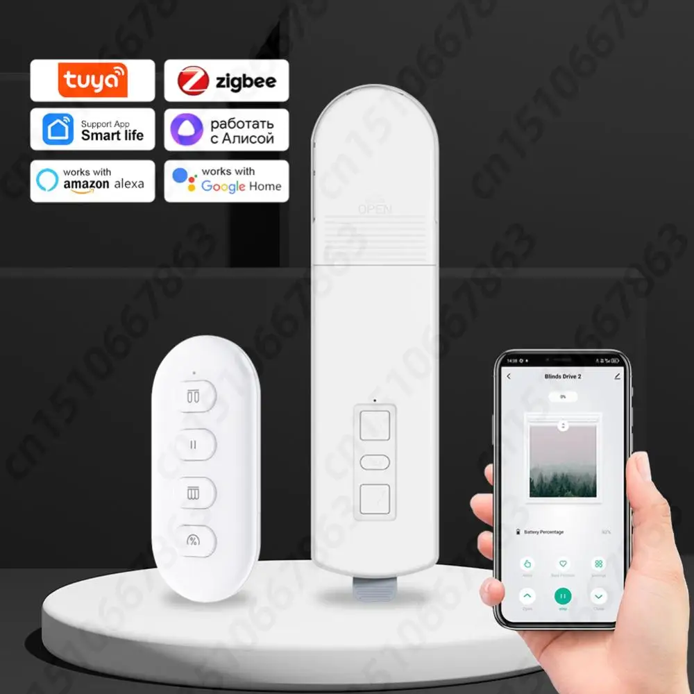 Zigbee Smart Electric Curtain Motor Support APP Control Motorized Chain Roller Blind Shade Shutter Drive Motor