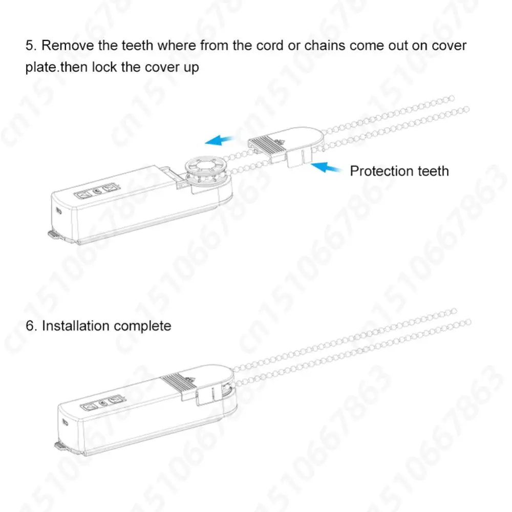 Zigbee Smart Electric Curtain Motor Support APP Control Motorized Chain Roller Blind Shade Shutter Drive Motor
