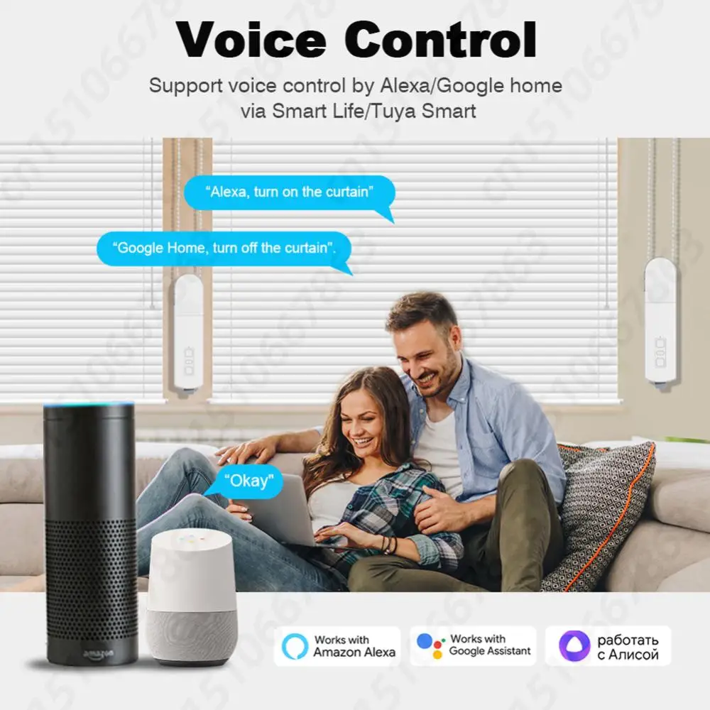 Zigbee Smart Electric Curtain Motor Support APP Control Motorized Chain Roller Blind Shade Shutter Drive Motor