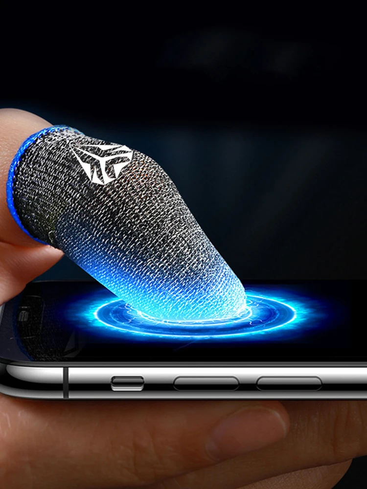 1 Pair Gaming Finger Sleeve for PUBG Breathable Sweatproof Fingertip Cover Cots