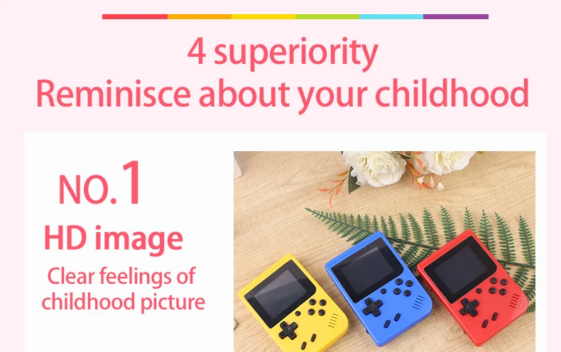 2.4 Inch Lcd Screen Retro Video Game Console Built-in 400 In Handheld Portable Pocket Mini Game Console Christmas Gift Christmas