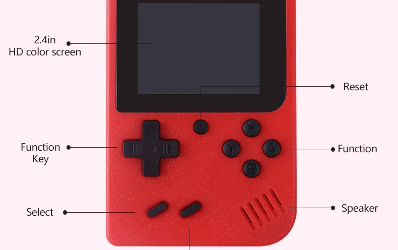 2.4 Inch Lcd Screen Retro Video Game Console Built-in 400 In Handheld Portable Pocket Mini Game Console Christmas Gift Christmas