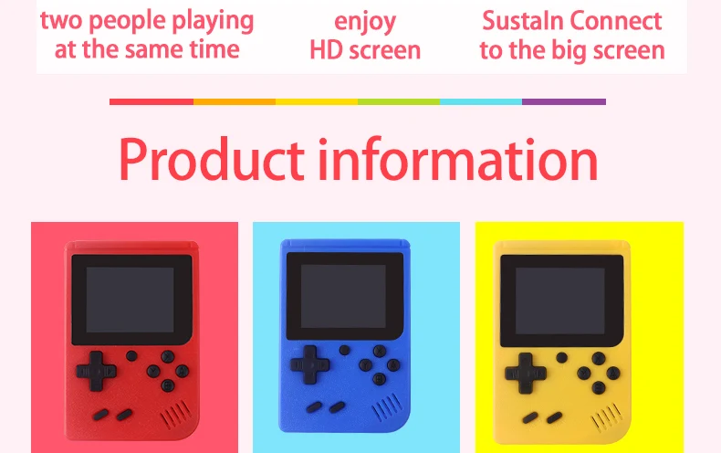 2.4 Inch Lcd Screen Retro Video Game Console Built-in 400 In Handheld Portable Pocket Mini Game Console Christmas Gift Christmas