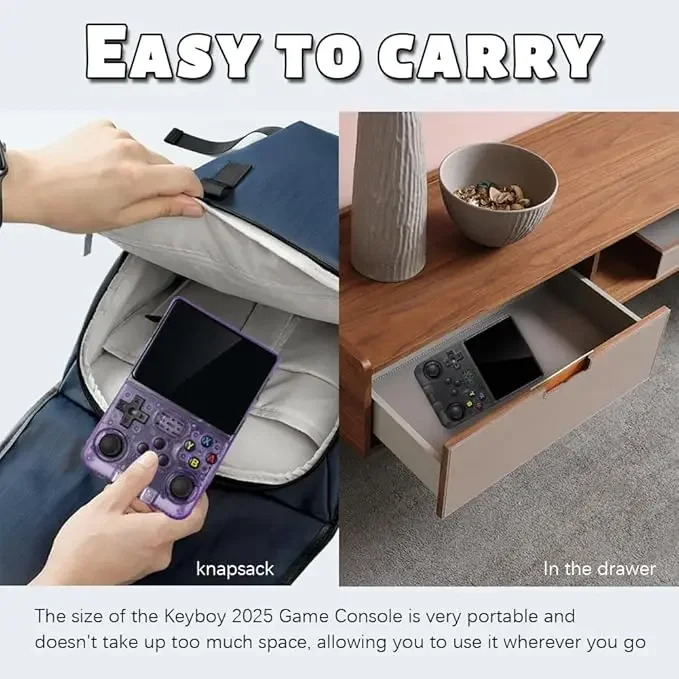 R36S Classic Retro Game Console with ARKOS System Video Games Single Card Portable Hand-held Gaming Console Kids Gift 3.5 Inch