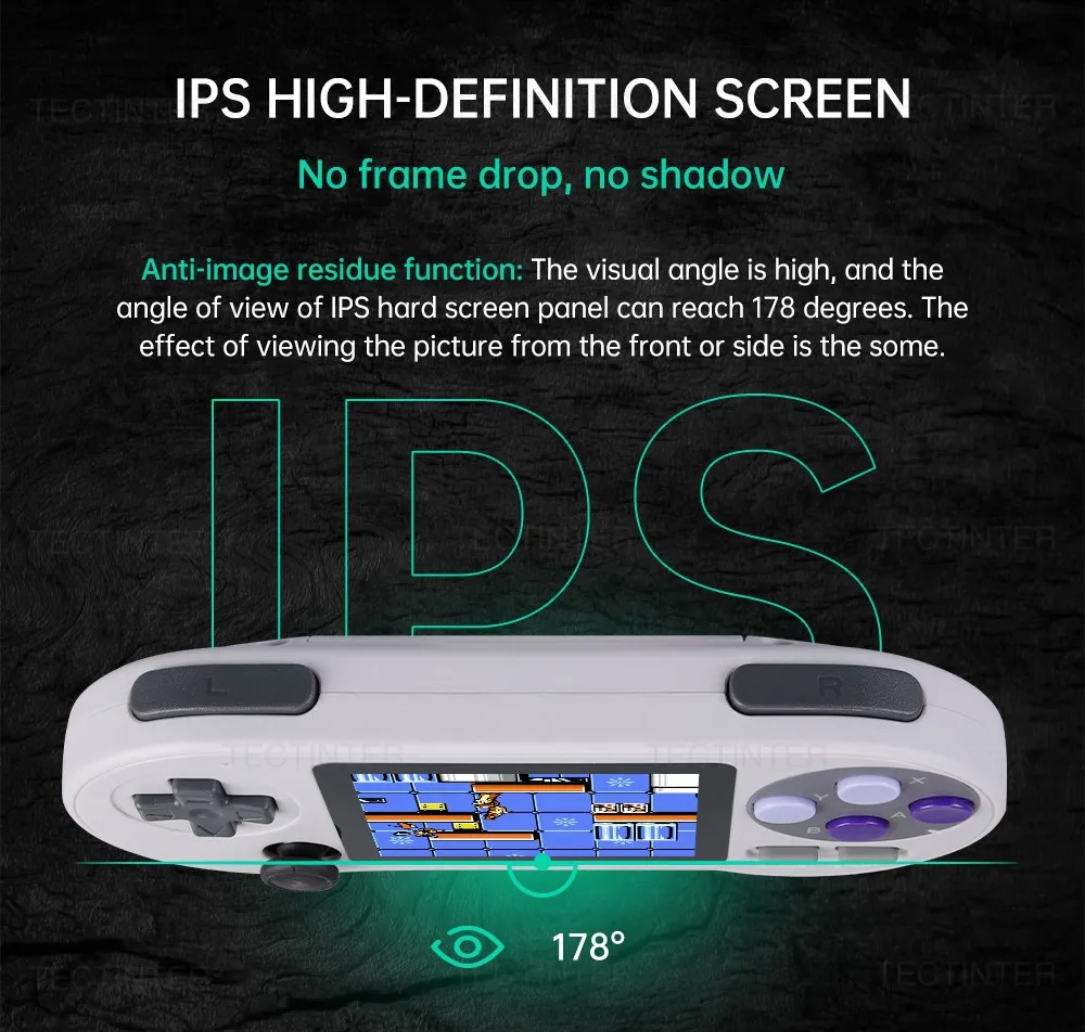 SF2000 3 inch IPS Screen Portable Handheld Game Player Video Game Console Built-in 8000+ Games Retro TV Game Player AV Output