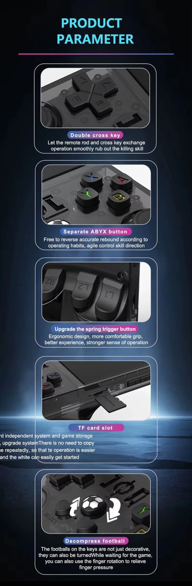 R36PRO Open Source Handheld Game Console Dual Joystick 3.5inch HD Screen Game Player Support TF Card 4000mAh Game Machine