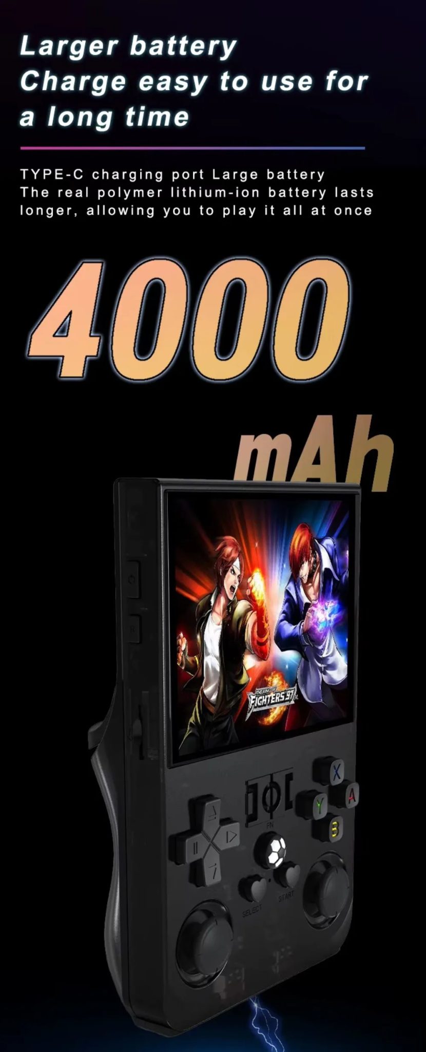 R36PRO Open Source Handheld Game Console Dual Joystick 3.5inch HD Screen Game Player Support TF Card 4000mAh Game Machine