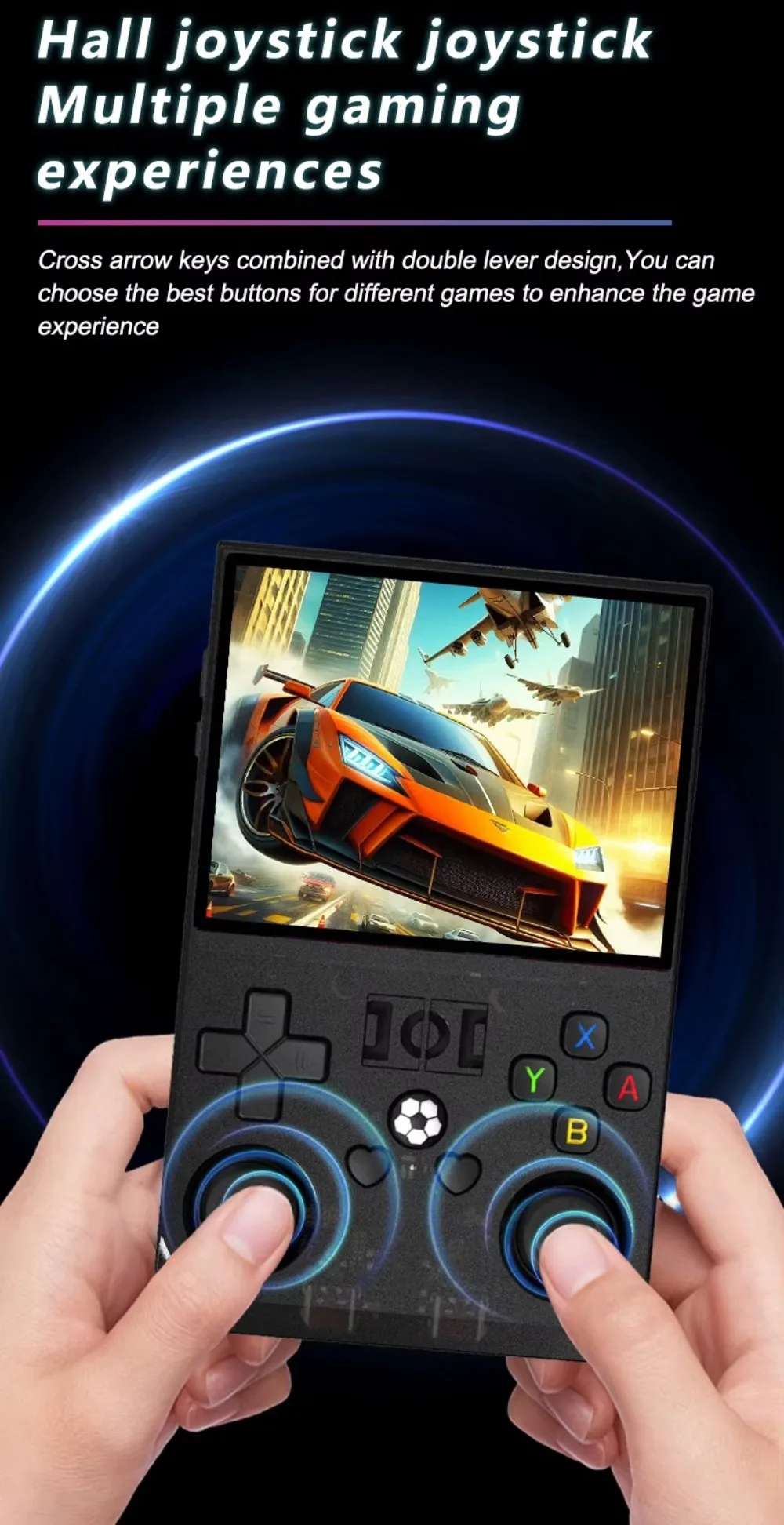 R36PRO Open Source Handheld Game Console Dual Joystick 3.5inch HD Screen Game Player Support TF Card 4000mAh Game Machine