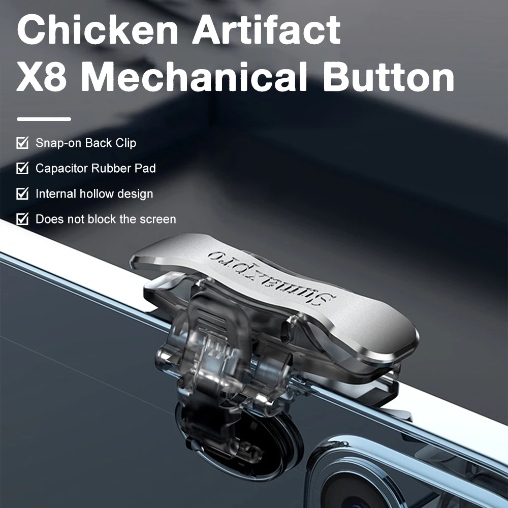 2 PCS Game Trigger for PUBG Mobile Phone Controller Gamepad Joystick Shooting L1 R1 Key Button Cell Phones Gaming Accessories