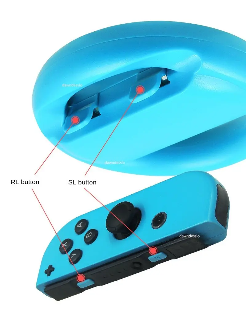 2Pcs Joy-Con Wheel for Nintendo Switch Racing Game Wheel Controller NS Joy-Con Grip Cart Holder