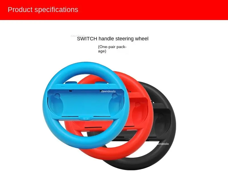 2Pcs Joy-Con Wheel for Nintendo Switch Racing Game Wheel Controller NS Joy-Con Grip Cart Holder