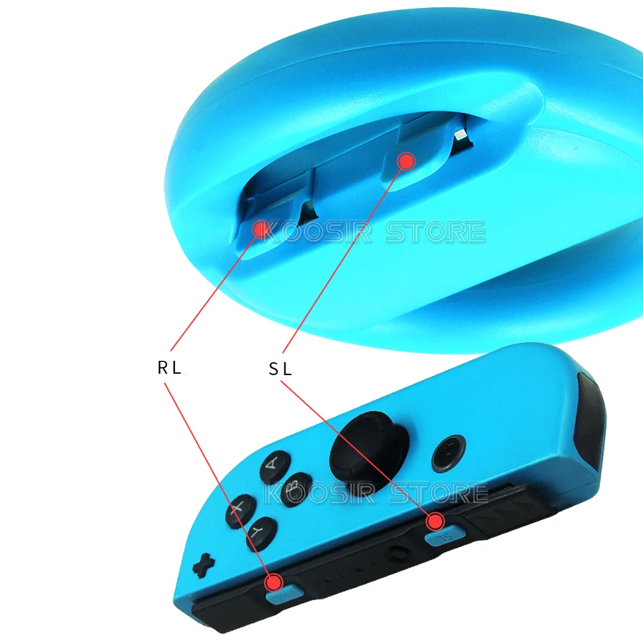 Nintend Switch Game Accessories Set with joy con Handle Racing Steering Wheel & Silicone Case for Nintendo Switch OLED Joycon