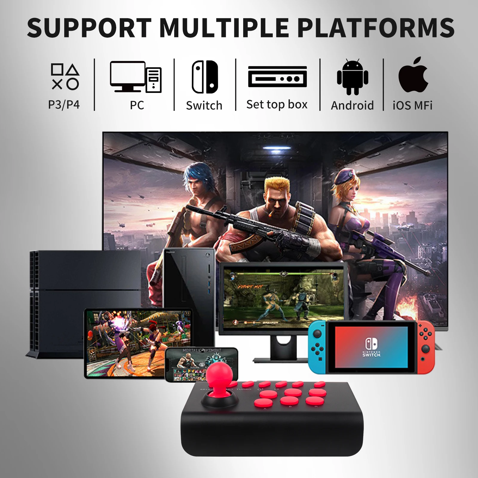 BT wireless Game controllers for PC Android iOS smartphones Joystick Gamepad for Switch P4 Video Games Accessories