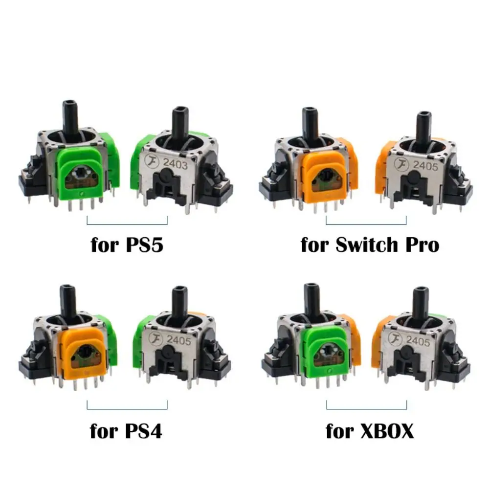 3D Analog Sensor Hall Effect Joystick No Drift Power Saving Replacement High Precision Rocker Module for PS5/PS4/Xbox/Switch Pro