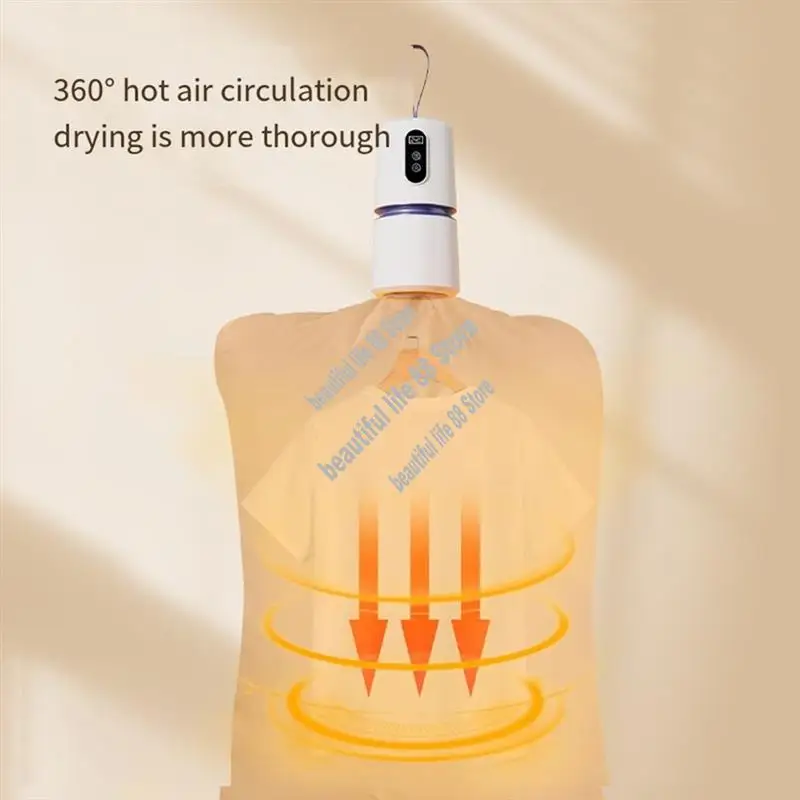 Cooking Appliances Household Baby Clothes Drying PTC Heating Machine Portable Mini Travel Heating Dryer With Power Off Protectio