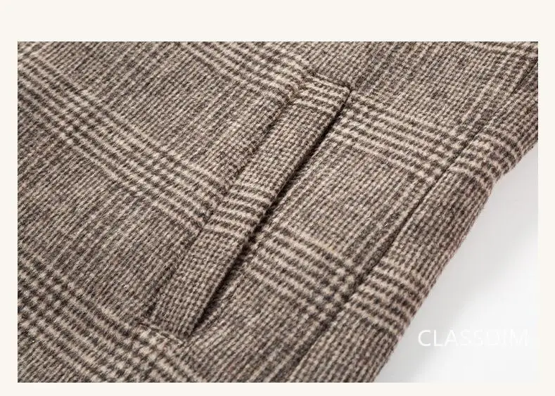 Men Cashmere Wool Blends Long Winter Jackets Trench Coats High Quality Winter Coats Male Business Casual Wool Trench Coats 4XL