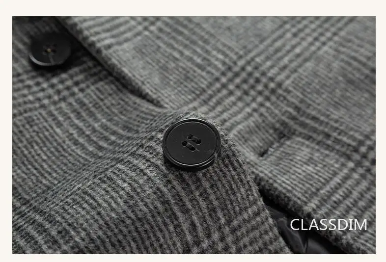 Men Cashmere Wool Blends Long Winter Jackets Trench Coats High Quality Winter Coats Male Business Casual Wool Trench Coats 4XL