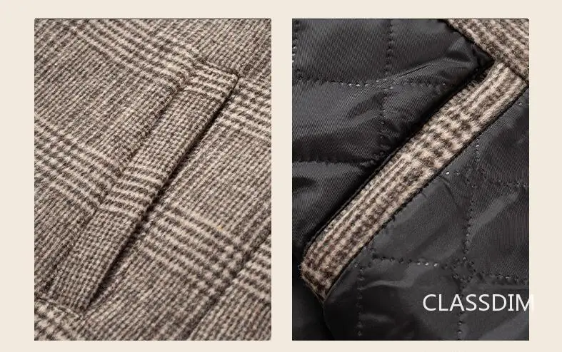 Men Cashmere Wool Blends Long Winter Jackets Trench Coats High Quality Winter Coats Male Business Casual Wool Trench Coats 4XL