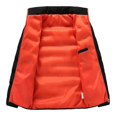 2024 Men's Casual Jacket Men's Waterproof Windbreaker Jacket Winter Warm Autumn Zip-Up Men's Coat Solid Color Large Size