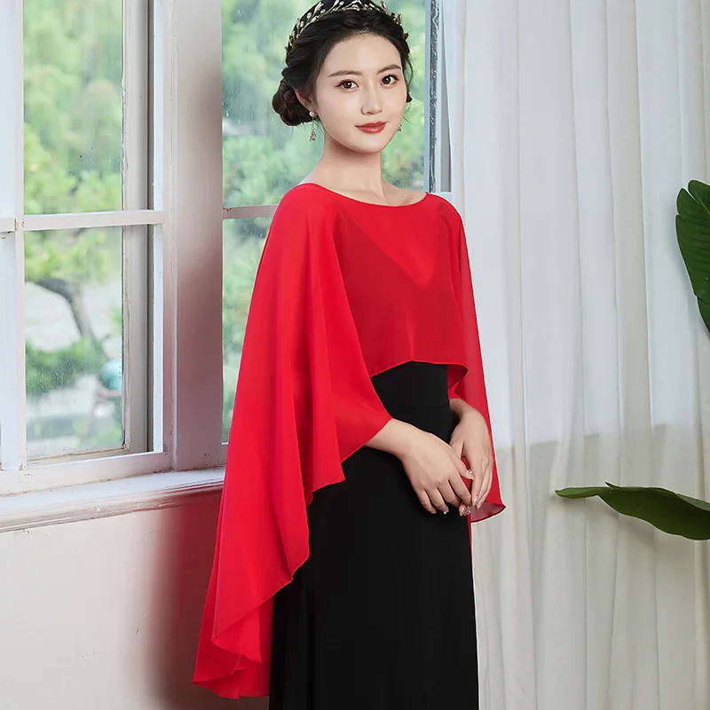 Capes de mariage souples pour femmes, enveloppes de veste de mariage, haussement d'épaules en mousseline de soie, patients BEmbe