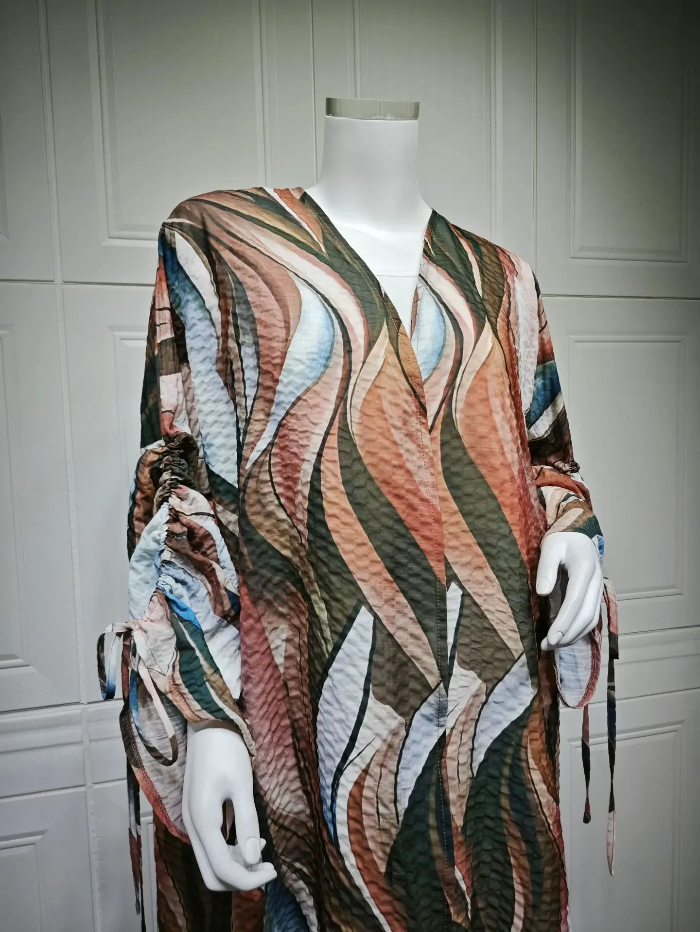 Eid Print Abaya Women Dress Muslim Cardigan String Sleeve Vestidos Largos Party Jalabiya Ramadan Kaftan Arab Long Robe 2025 Eid Print Abaya Women Dress Muslim Cardigan String Sleeve Vestidos Largos Party Jalabiya Ramadan Kaftan Arab Long Robe 2025