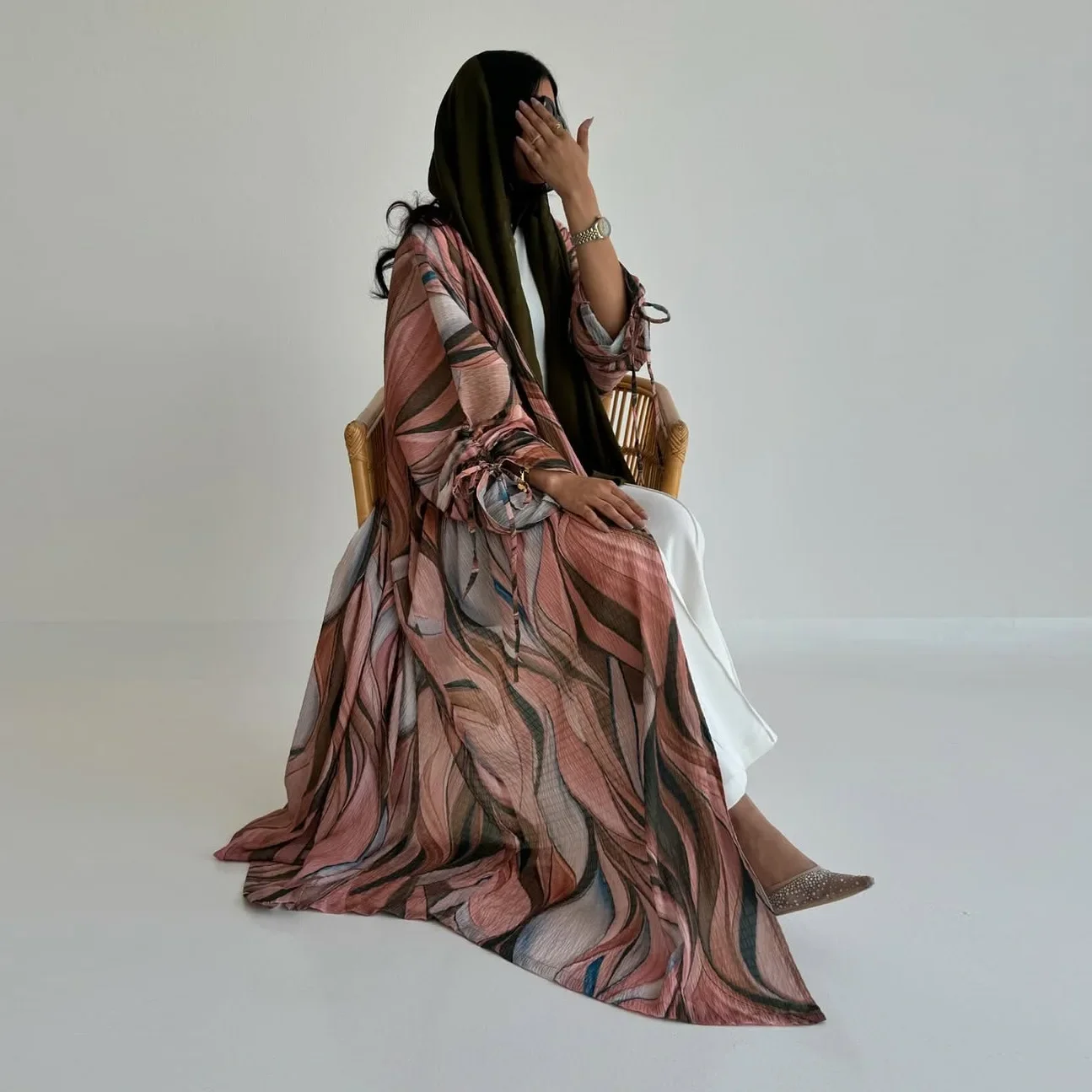 Eid Print Abaya Women Dress Muslim Cardigan String Sleeve Vestidos Largos Party Jalabiya Ramadan Kaftan Arab Long Robe 2025 Eid Print Abaya Women Dress Muslim Cardigan String Sleeve Vestidos Largos Party Jalabiya Ramadan Kaftan Arab Long Robe 2025