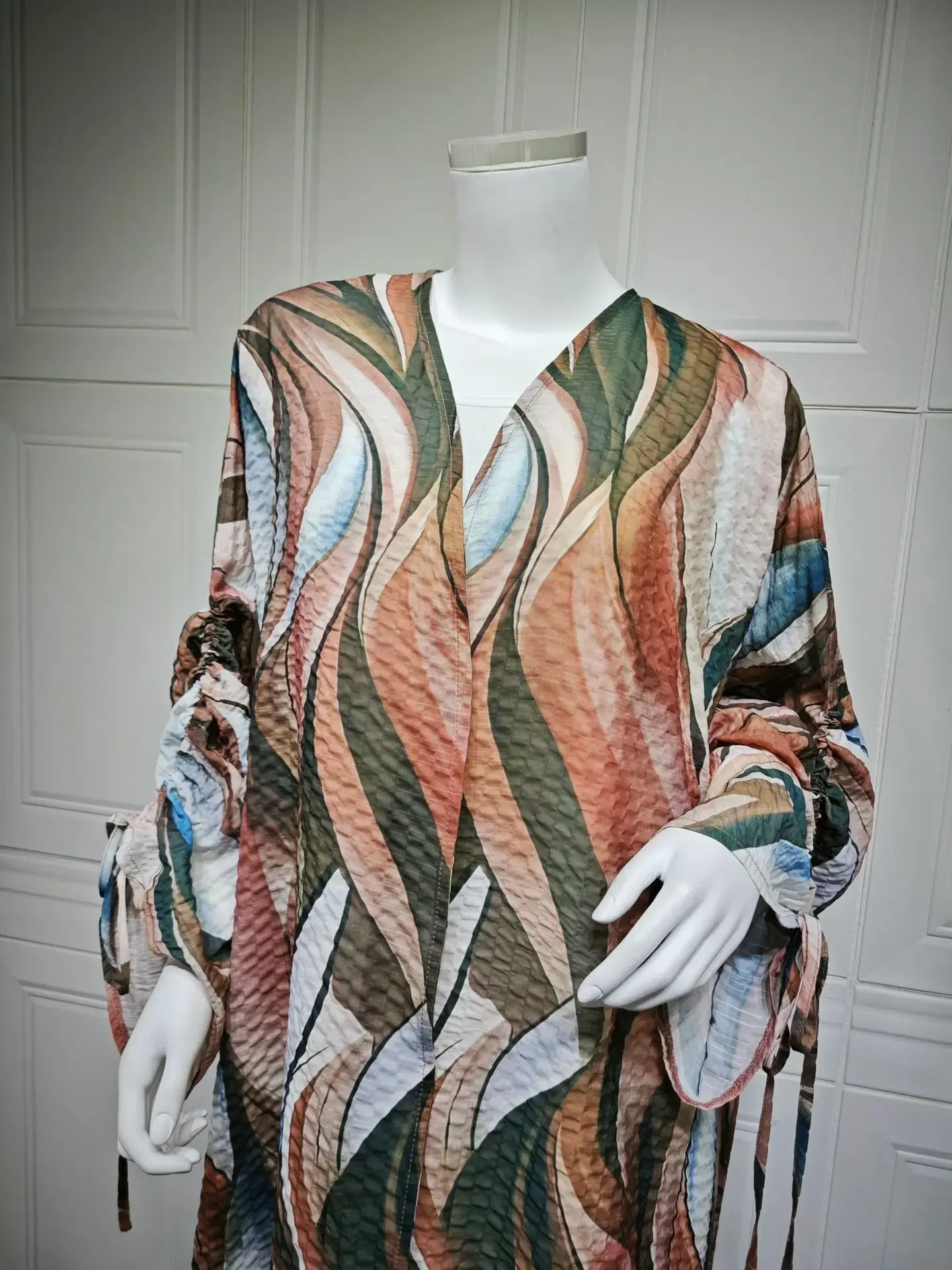 Eid Print Abaya Women Dress Muslim Cardigan String Sleeve Vestidos Largos Party Jalabiya Ramadan Kaftan Arab Long Robe 2025 Eid Print Abaya Women Dress Muslim Cardigan String Sleeve Vestidos Largos Party Jalabiya Ramadan Kaftan Arab Long Robe 2025