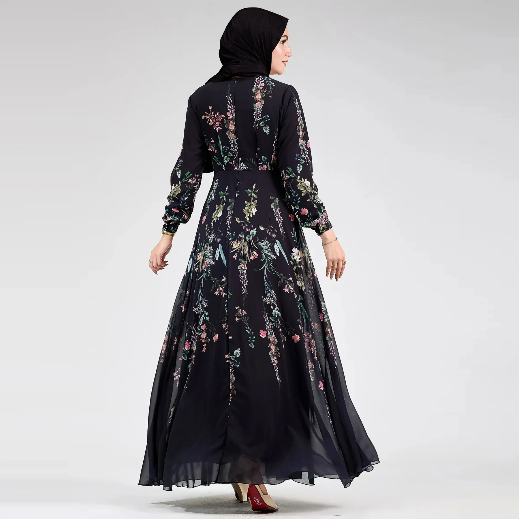 Ramadan Eid printed Fashion Abaya Muslim Dress female Islamic Kaftan Robe Musulman Abaya With Belt wy2289 Ramadan Eid printed Fashion Abaya Muslim Dress female Islamic Kaftan Robe Musulman Abaya With Belt wy2289