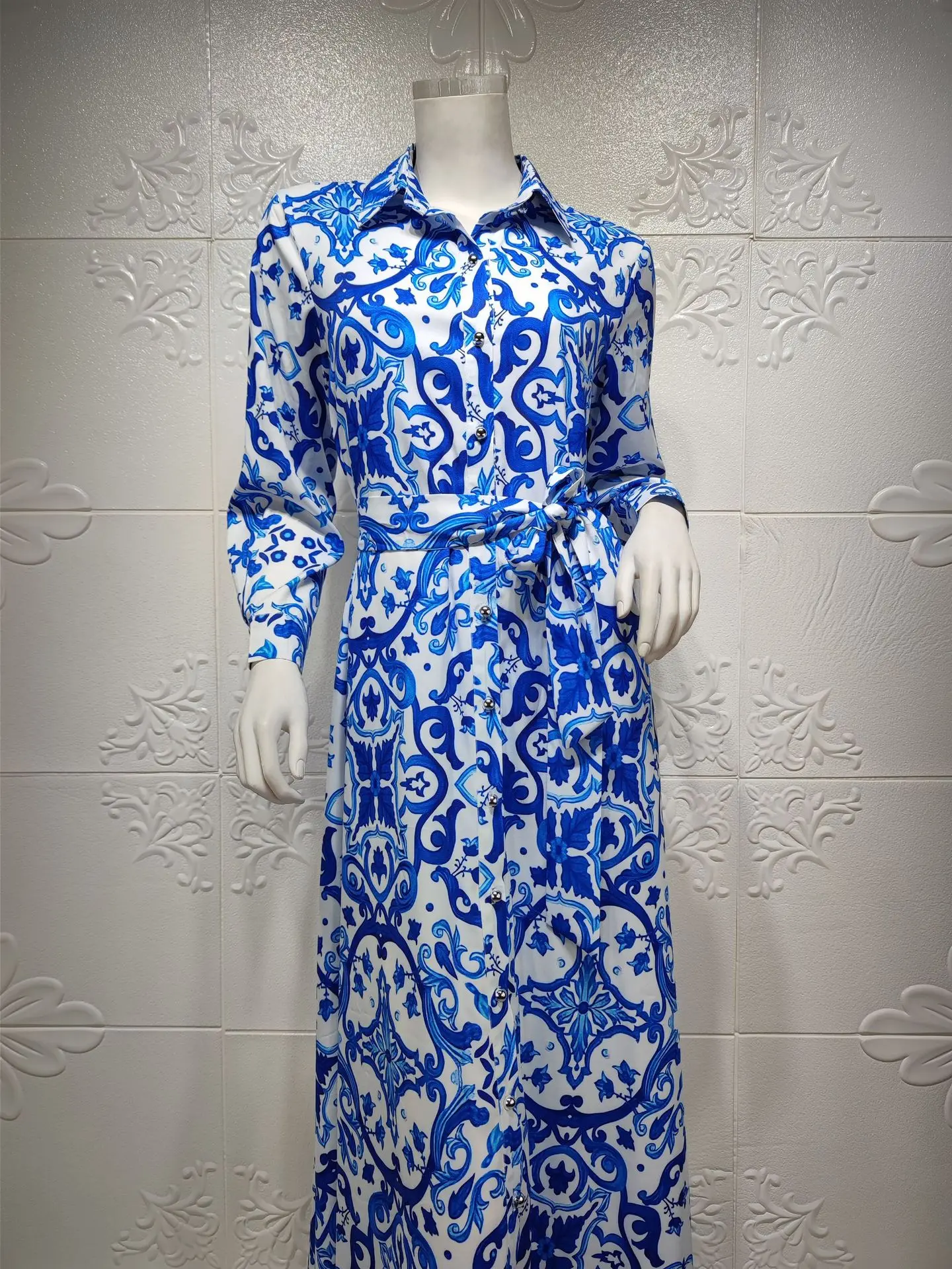 Saudi Long Dresses For Women Floral Abaya Muslim Arabic Wear Long Shirt  Summer Elegance Robe Girl's Clothing