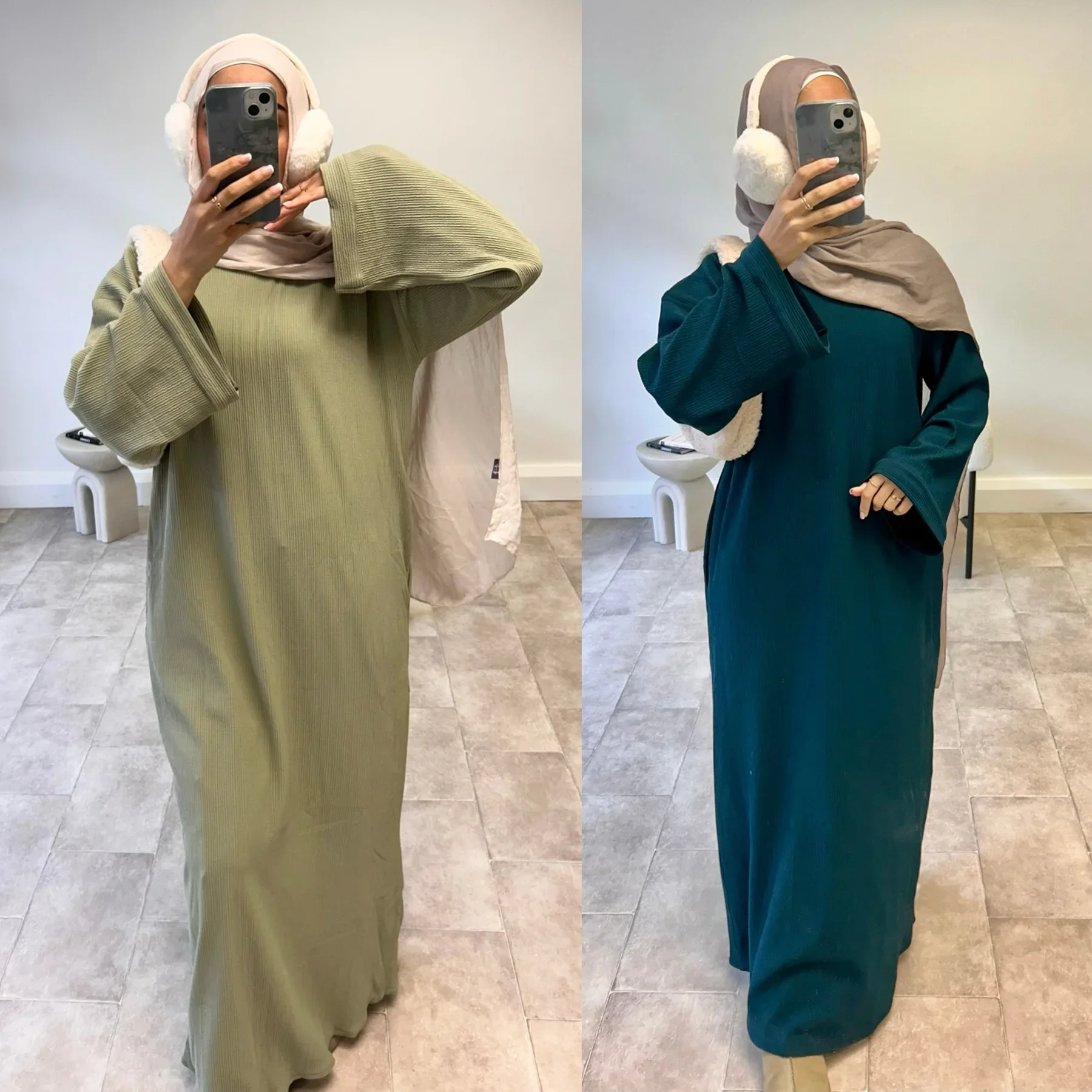 Eid Muslim Abaya for Women Corduroy Dress 2025 Ramadan Dresses Jalabiya Morocco Arab Long Robe Dubai Kaftan Islam Vestidos Largo