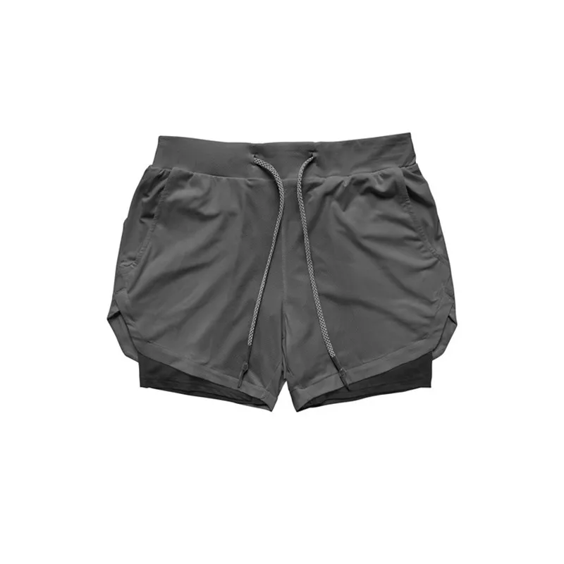 2025 Camo Running Shorts Men 2 In 1 Double-deck Quick Dry GYM Sport Shorts Fitness Jogging Workout Shorts Men Sports Short Pants
