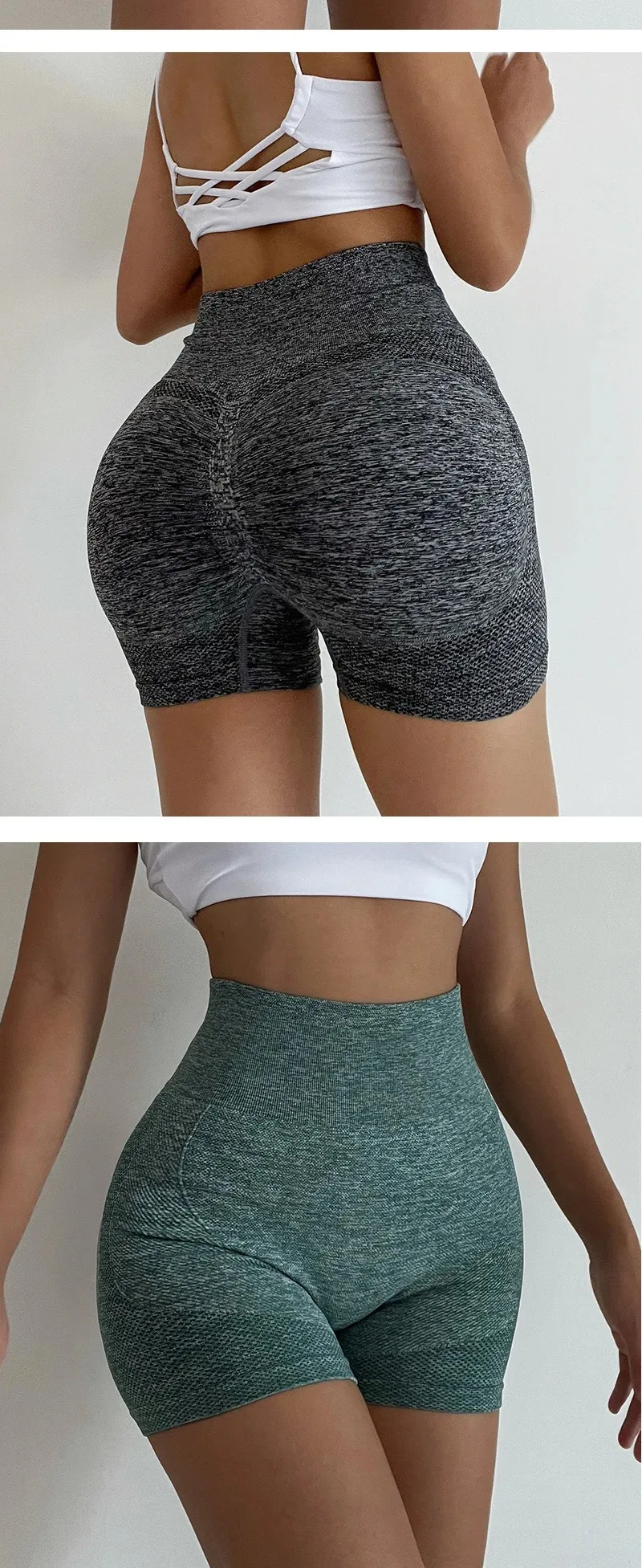 Sport Yoga Shorts Women Workout Short Seamless Running Cycling Short Lift Butt Fitness Leggings High Waist Female Gym Sportswear