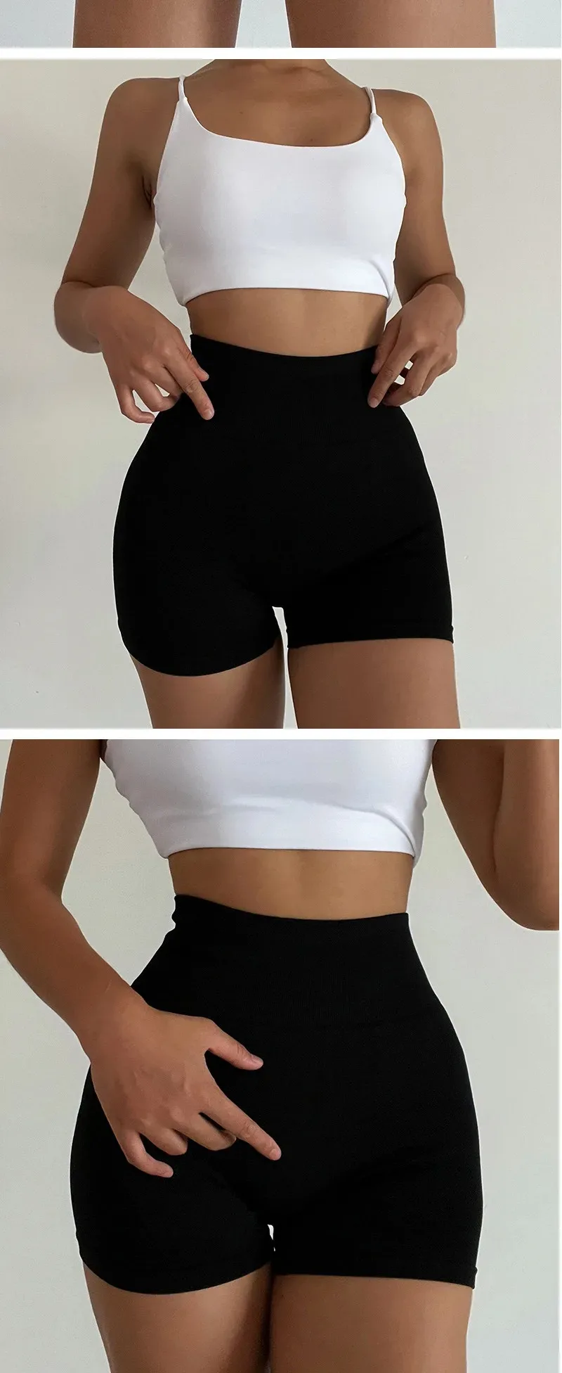 Sport Yoga Shorts Women Workout Short Seamless Running Cycling Short Lift Butt Fitness Leggings High Waist Female Gym Sportswear