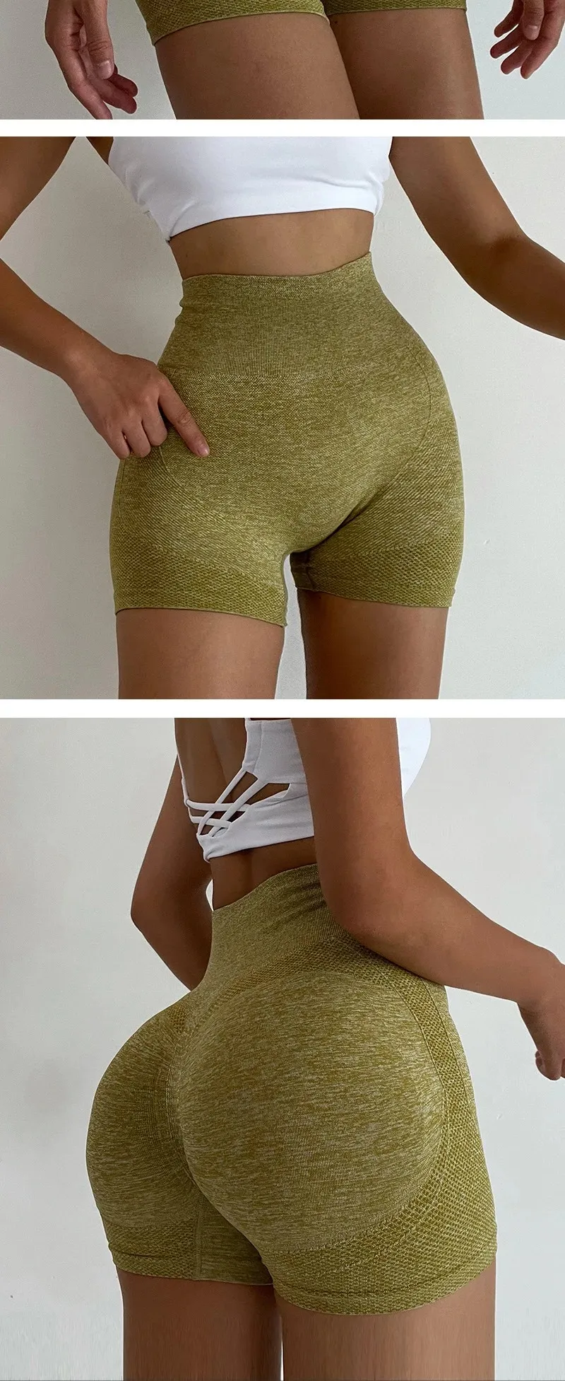 Sport Yoga Shorts Women Workout Short Seamless Running Cycling Short Lift Butt Fitness Leggings High Waist Female Gym Sportswear