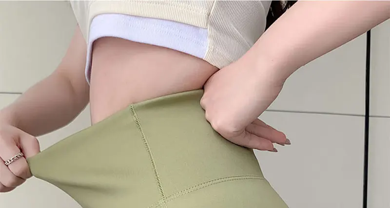 Summer Wearing Thin Contrasting Shorts Leggings High Waisted Safety Pants Three Point No Awkward Line Shark Pants For