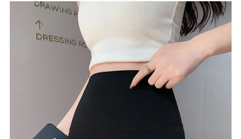 Summer Wearing Thin Contrasting Shorts Leggings High Waisted Safety Pants Three Point No Awkward Line Shark Pants For