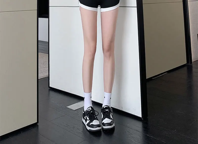 Summer Wearing Thin Contrasting Shorts Leggings High Waisted Safety Pants Three Point No Awkward Line Shark Pants For