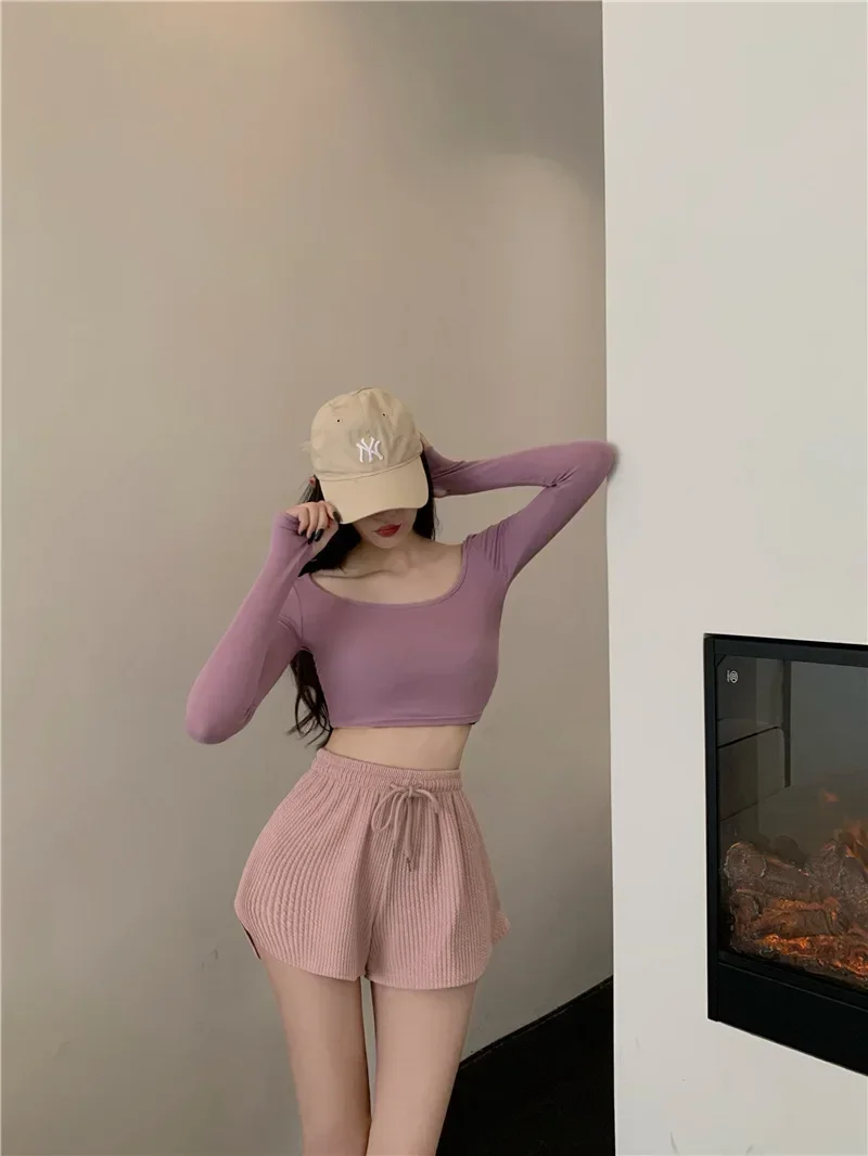 Women Gym Fitness Running Shorts Women's Thin Style Loose Casual Large Size Wide Leg High Waist A-word Sports Hot Pants Women Gym Fitness Running Shorts Women's Thin Style Loose Casual Large Size Wide Leg High Waist A-word Sports Hot Pants