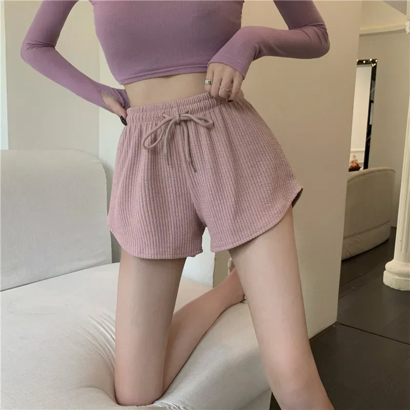 Women Gym Fitness Running Shorts Women's Thin Style Loose Casual Large Size Wide Leg High Waist A-word Sports Hot Pants Women Gym Fitness Running Shorts Women's Thin Style Loose Casual Large Size Wide Leg High Waist A-word Sports Hot Pants