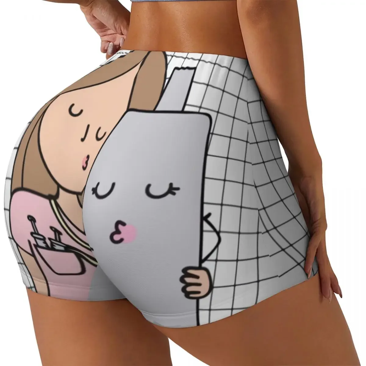 Custom Enfermera En Apuros Doctor Nurse Medicine Volleyball Biker Gym Shorts Women's Athletic Workout Yoga Shorts