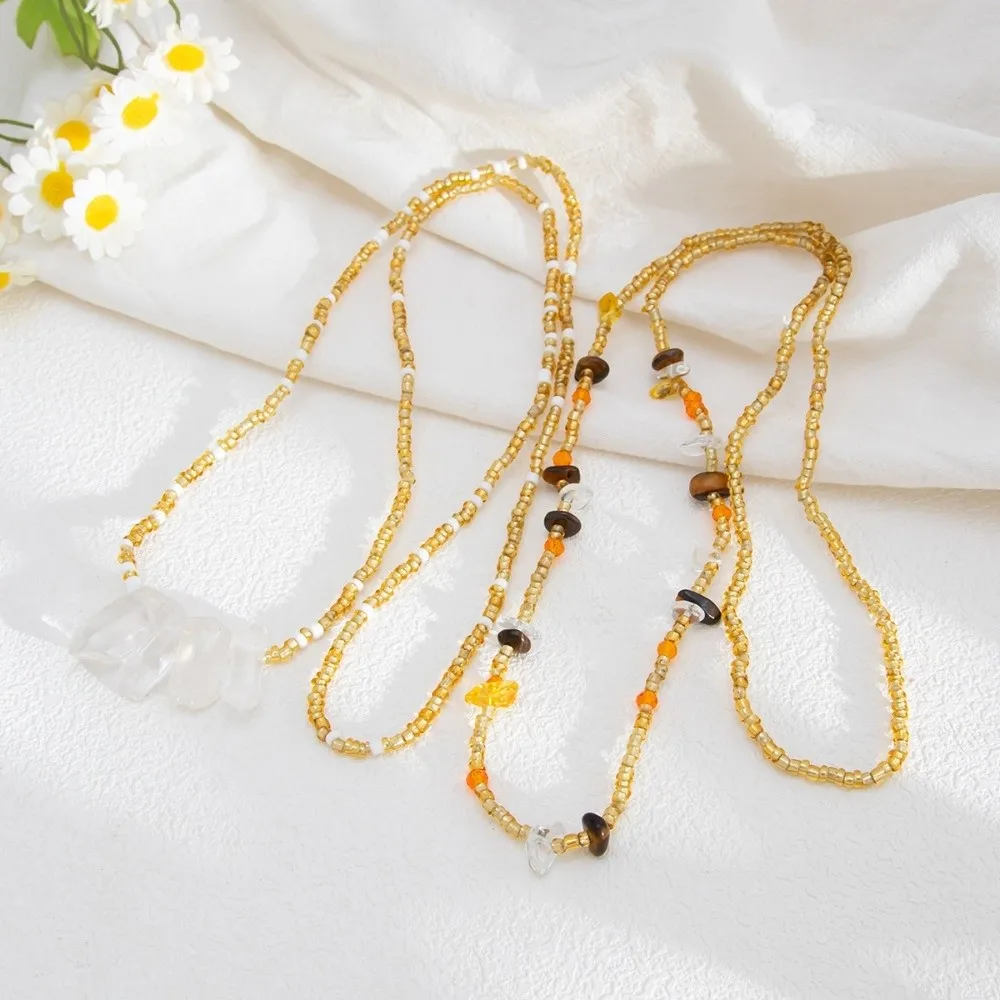 Elegant Design Imitation Pearl Waist Beads Pearl Imitation Summer Style Bikini Belt Chain Link Tassel Detail Body Jewelry