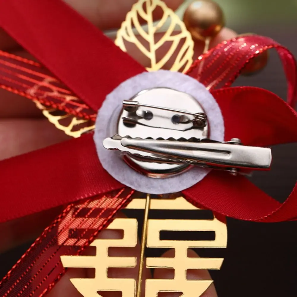 Fabric Simulation Flower Bridesmaid Parents Decorative Chinese Style Corsage Groom Brooch Bride Brooch Wedding Corsage