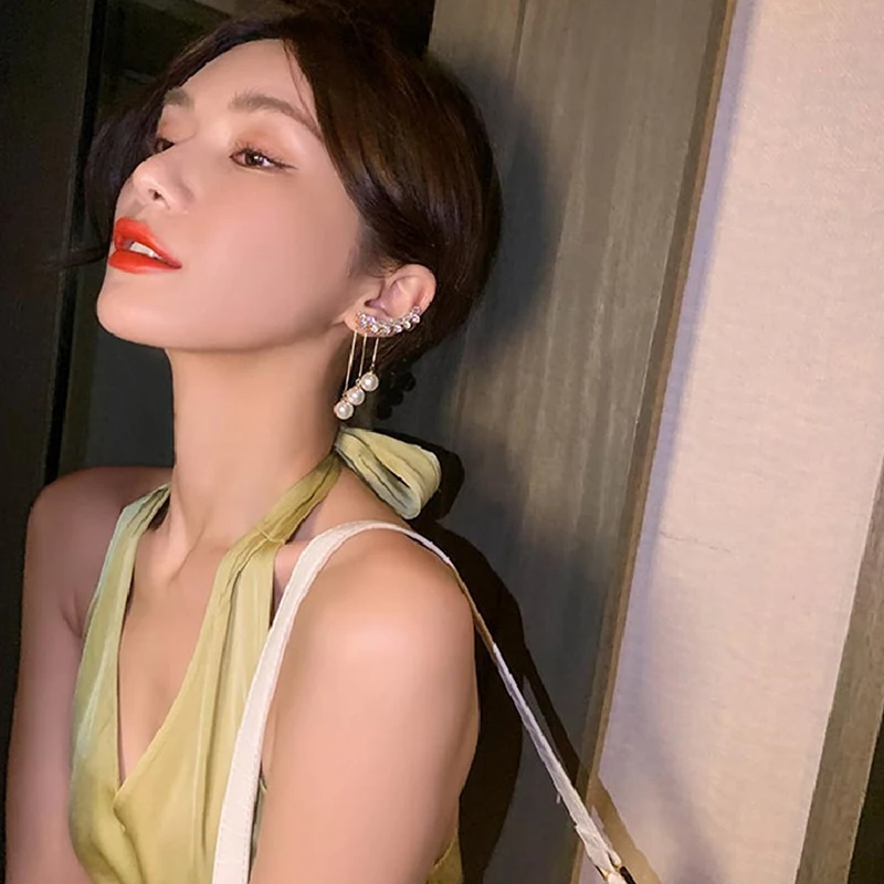 S925 Silver Needle Temperament Tassel Long Full Of Rhinestone Earrings For Bridal Wedding Accessories Trendy Fashion Design